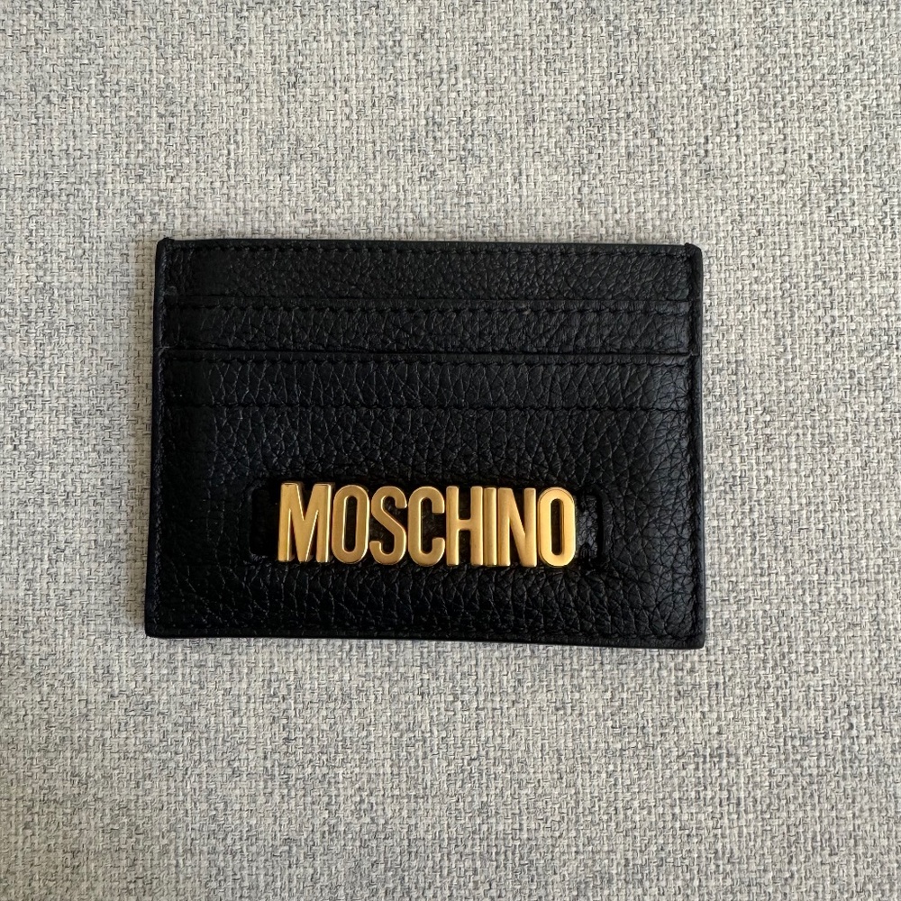Moschino Leather Card Holder